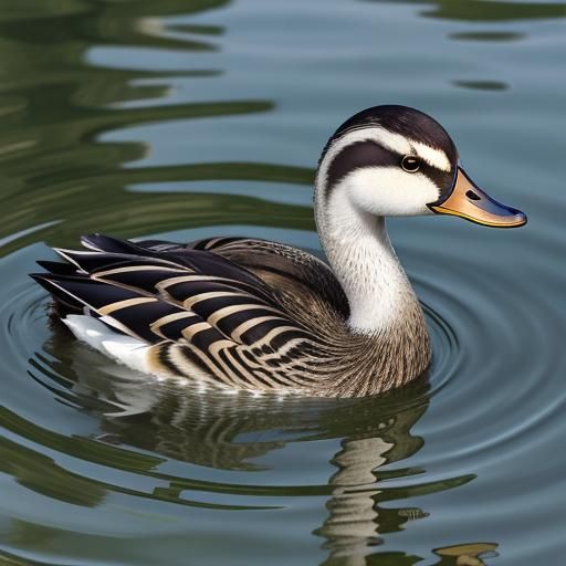 Mallard Duck and Sad Baby Swan