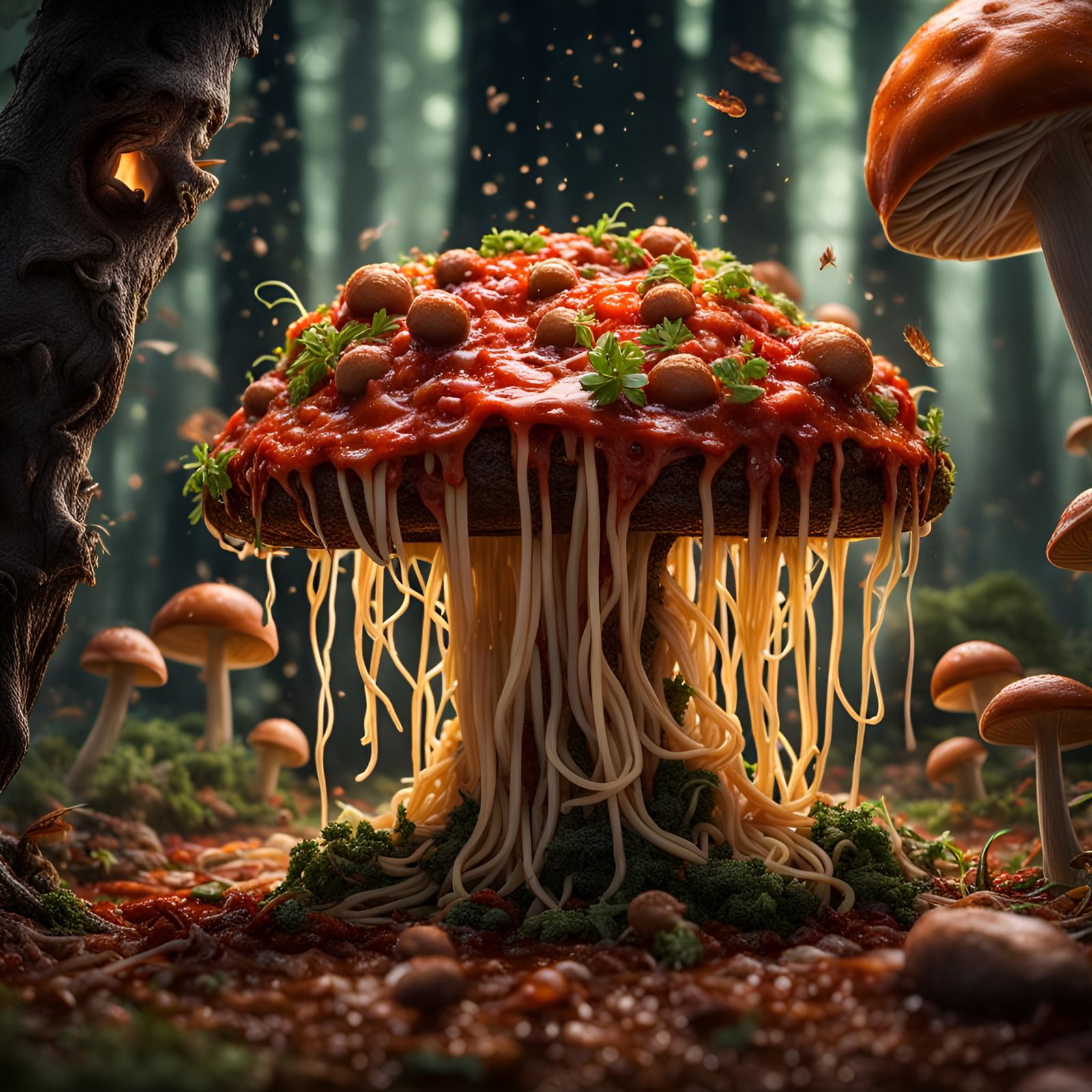 Spaghetti Mushroom (1/2)