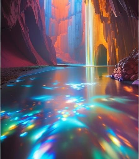 Rainbow Cave: Hyperdetailed Concept Art in Unreal Engine