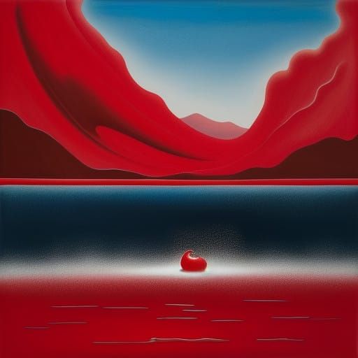 Surrealistic Melting Oil Canvas