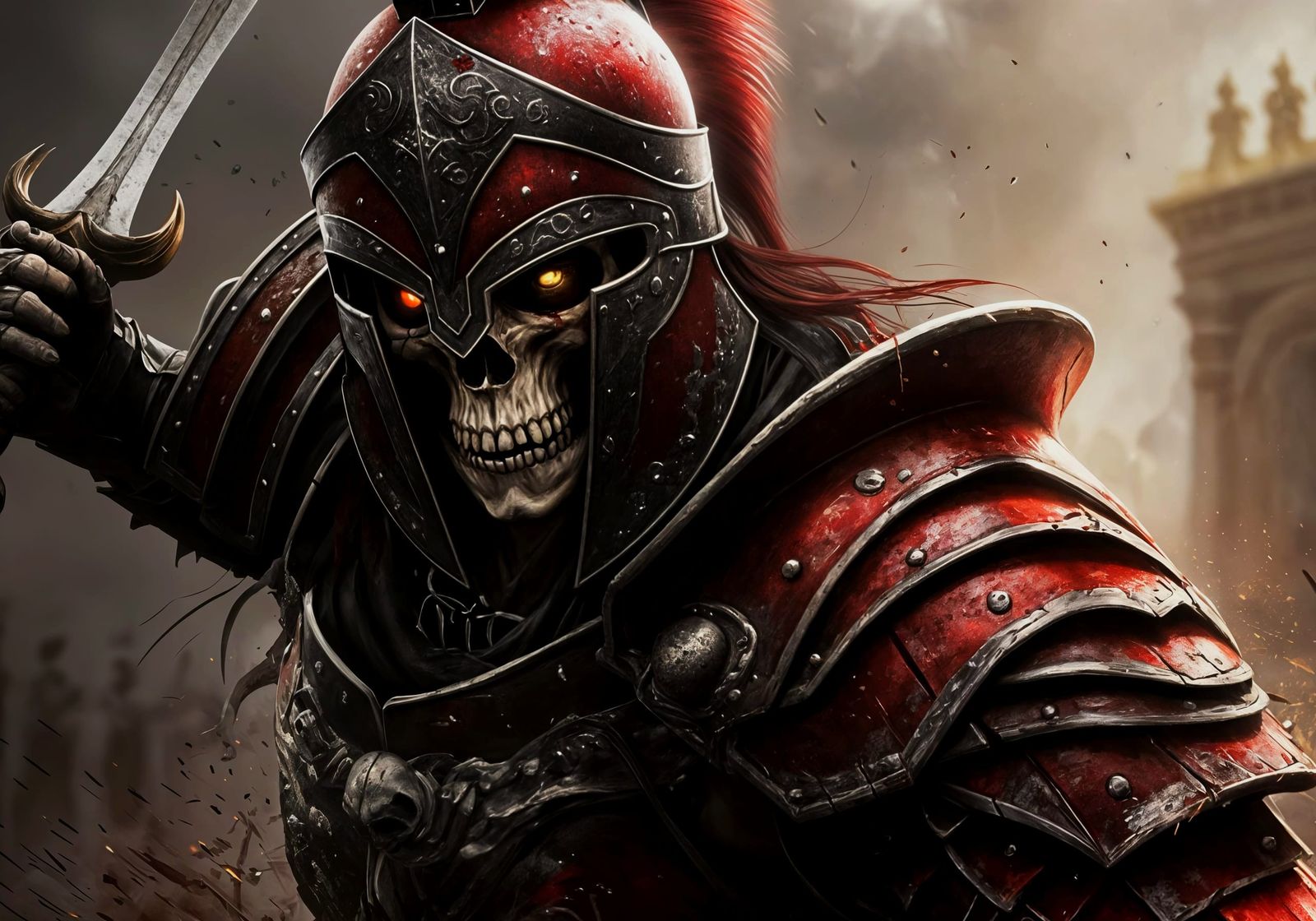 Epic Gladiator Battle in Ultra-Realistic Game Art Style