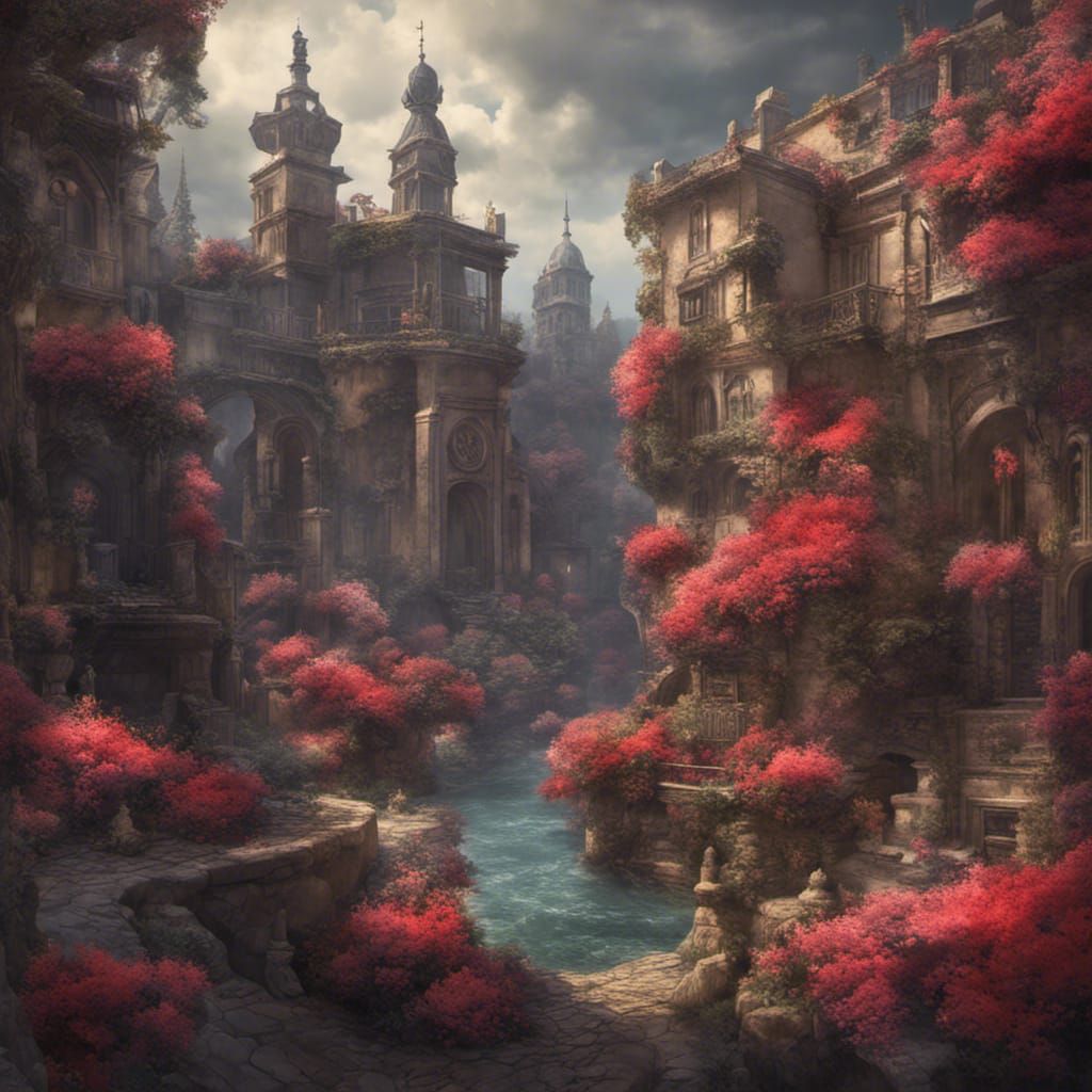 Flamenco Dancers in Red: An Impressionist Painting