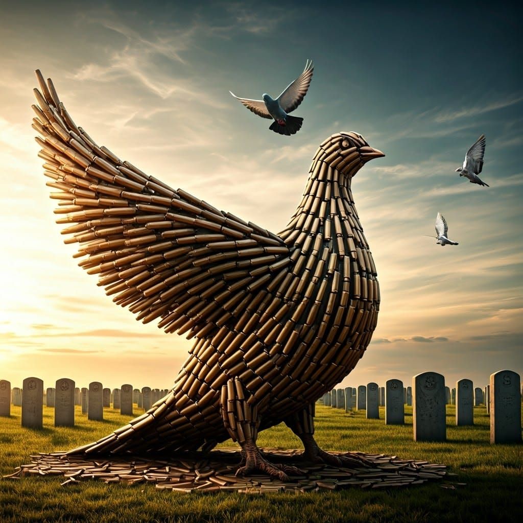 Surreal Dove Monument Honors Peaceful Sacrifices in Style of...