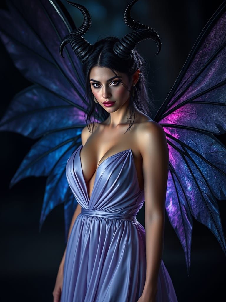 Dark Fairy Offers Unholy Power, Gossamer Wings, Photorealist...
