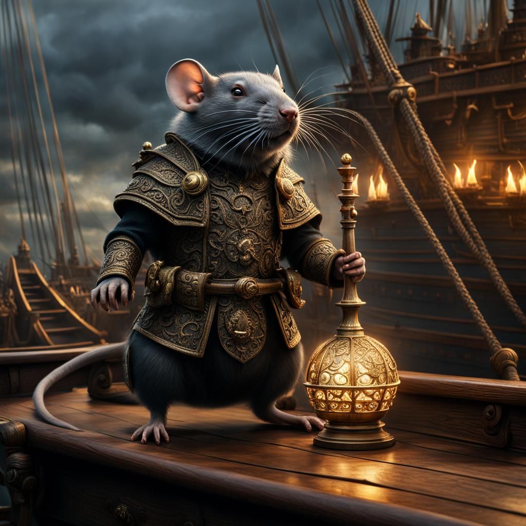Rat God of the High Seas on Deck