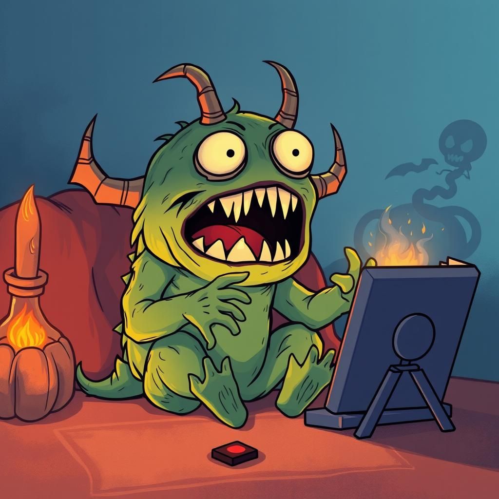 Cute Scary Monster's Movie Night