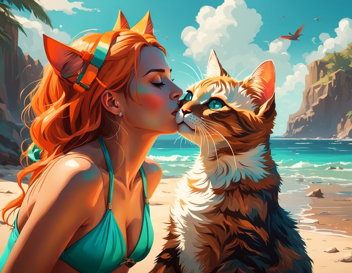 At The Beach - Love Your Kitteh!