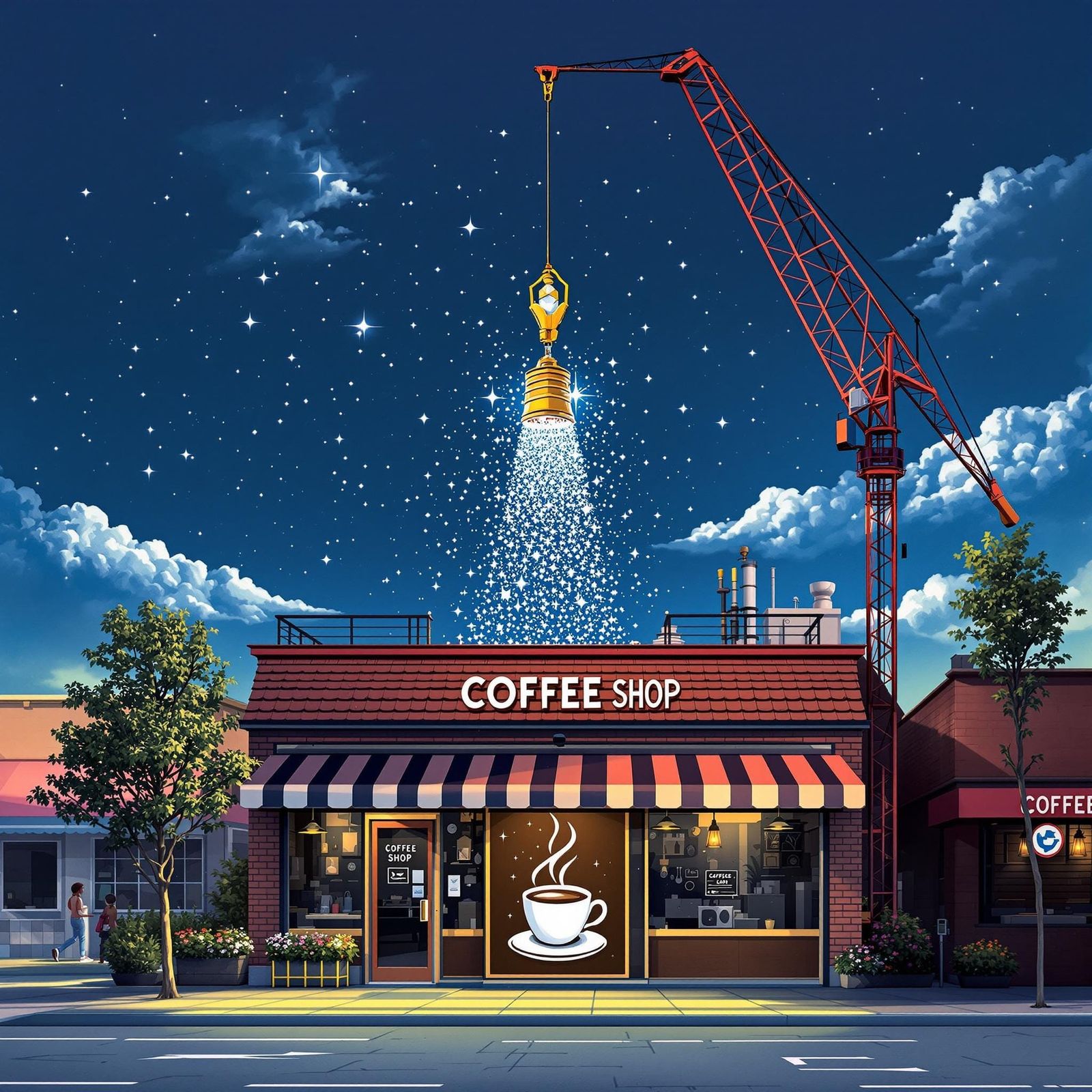 Crystal Topped Coffee Shop Installation