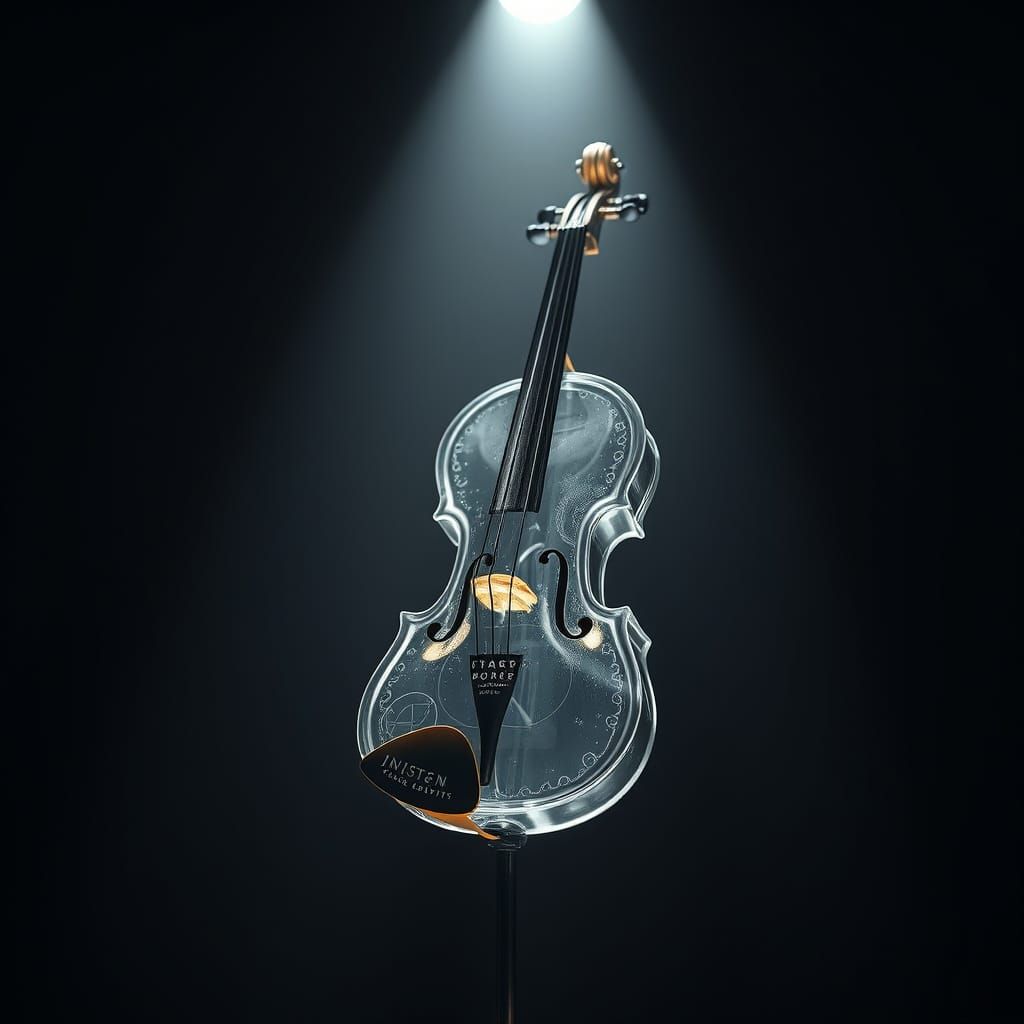 Glass Violin Shines in Spotlight Glory