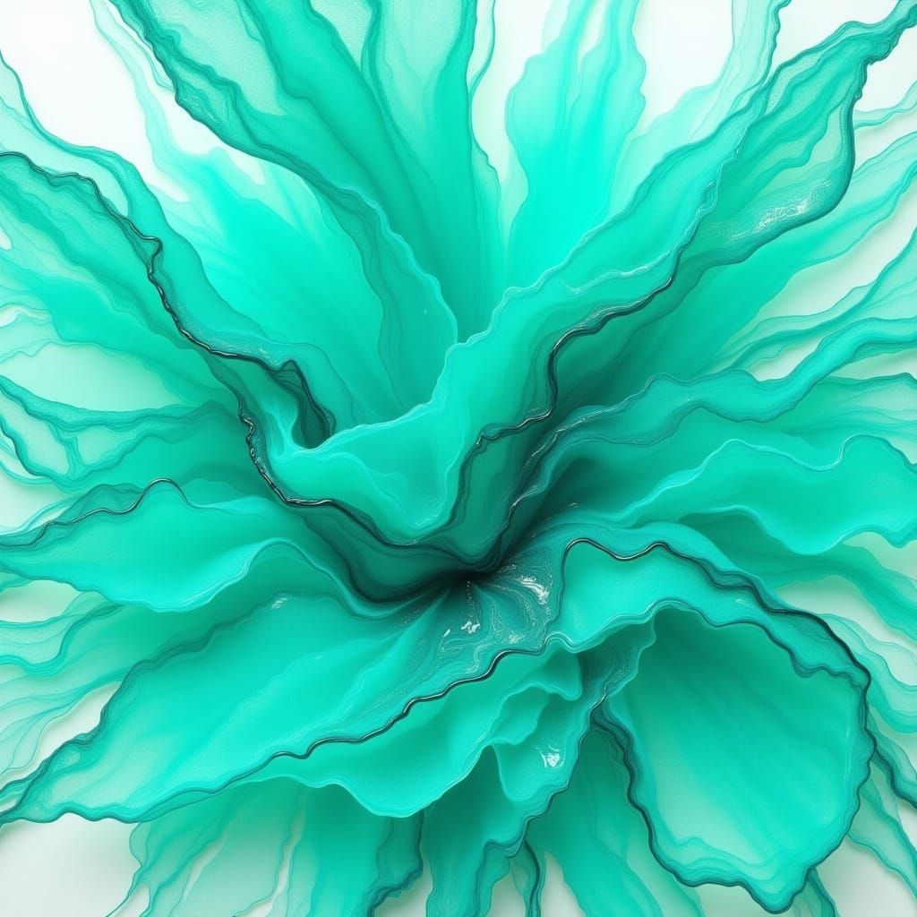 Turquoise Scarf Ballet in Emerald Glacial Water