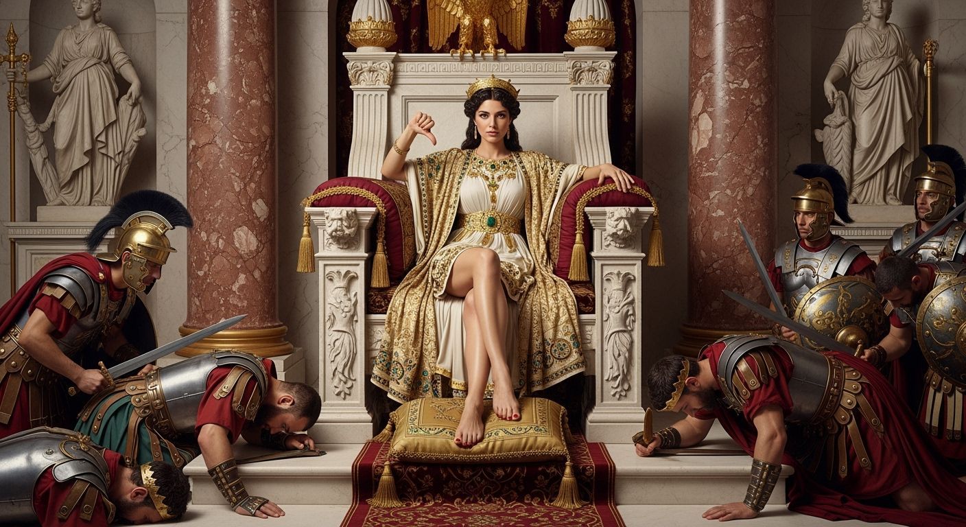 Empress Messalina on her Emerald Throne