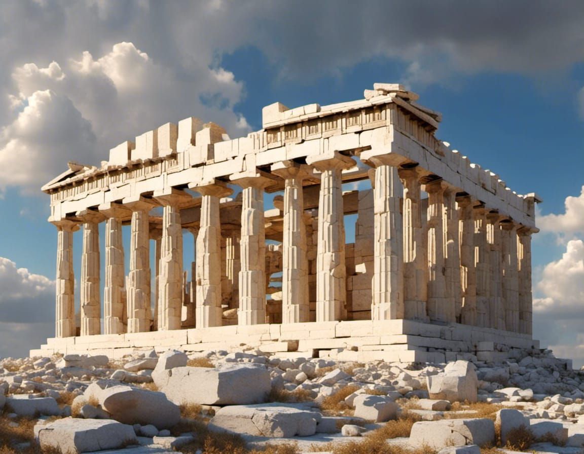 Hyperreal 21st Century Parthenon of Pericles