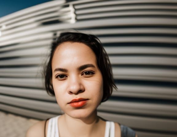 metropolis Close up portrait, ambient light, Nikon 15mm f/1.8G