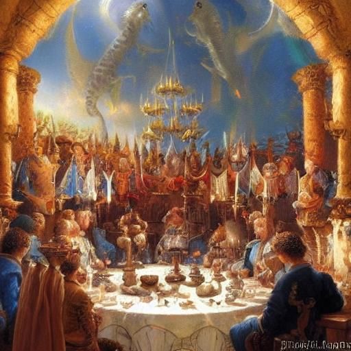 King Arthur's Round Table with Animal Knights