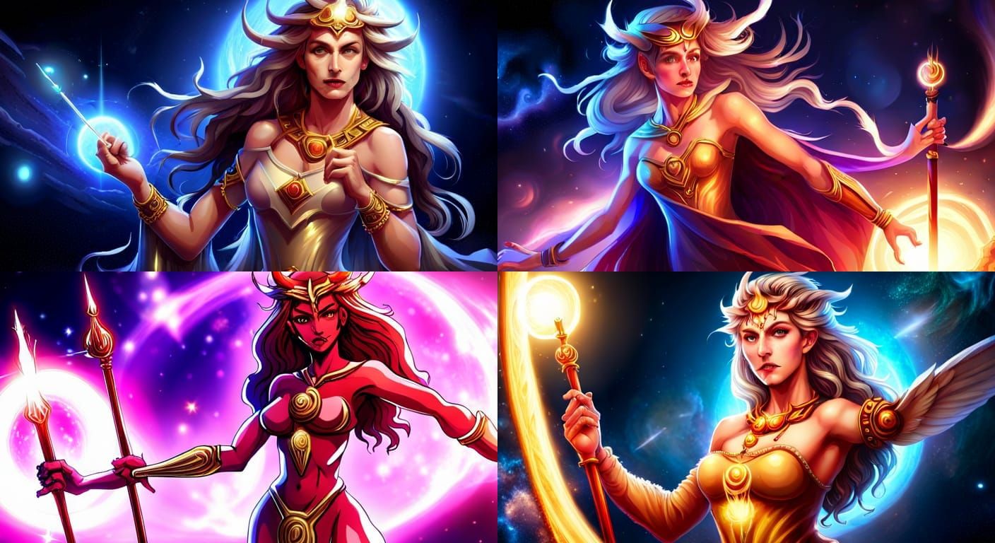 Demonic High-Priestess of a Jupiter-like Planet