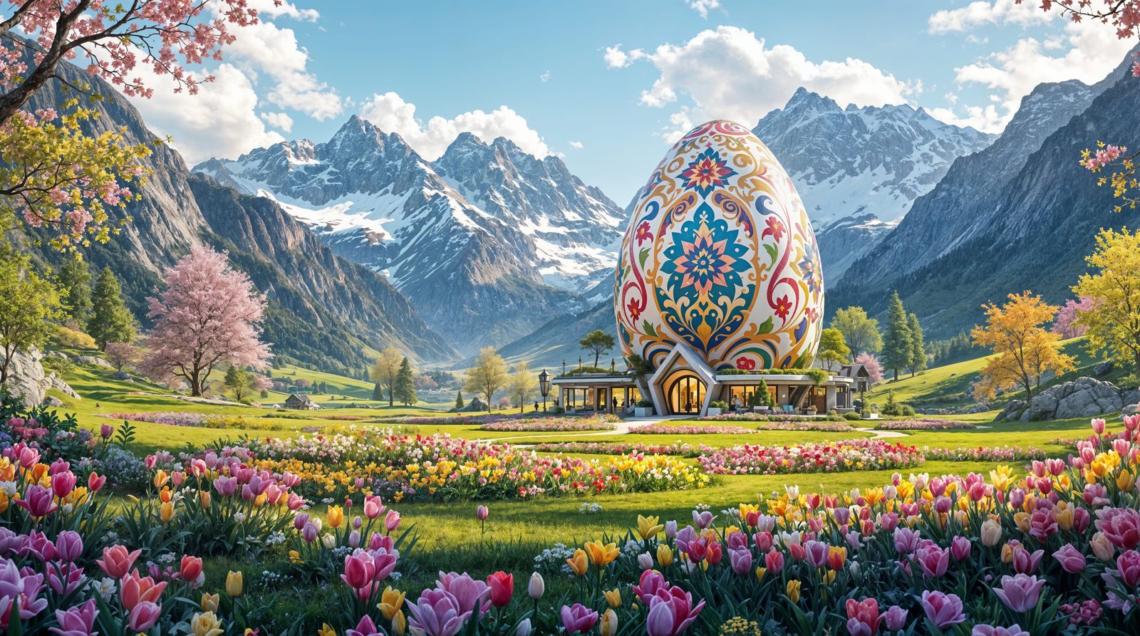 Easter Egg Mansion in Vibrant Spring Valley