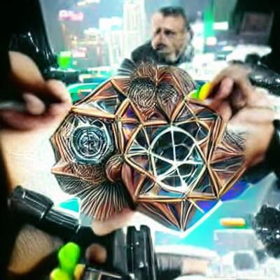 Metatron's Cube: Steampunk Cyberpunk Sacred Geometry
