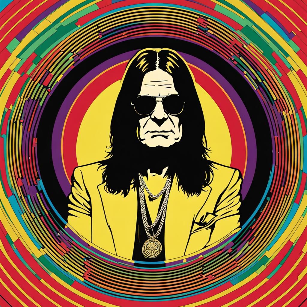 Ozzy Osbourne Pop Art Screen Print