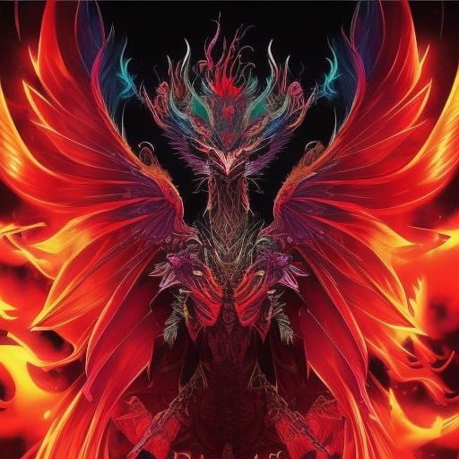 Luminescent Neon Dragon Concept Art in Dystopian Style