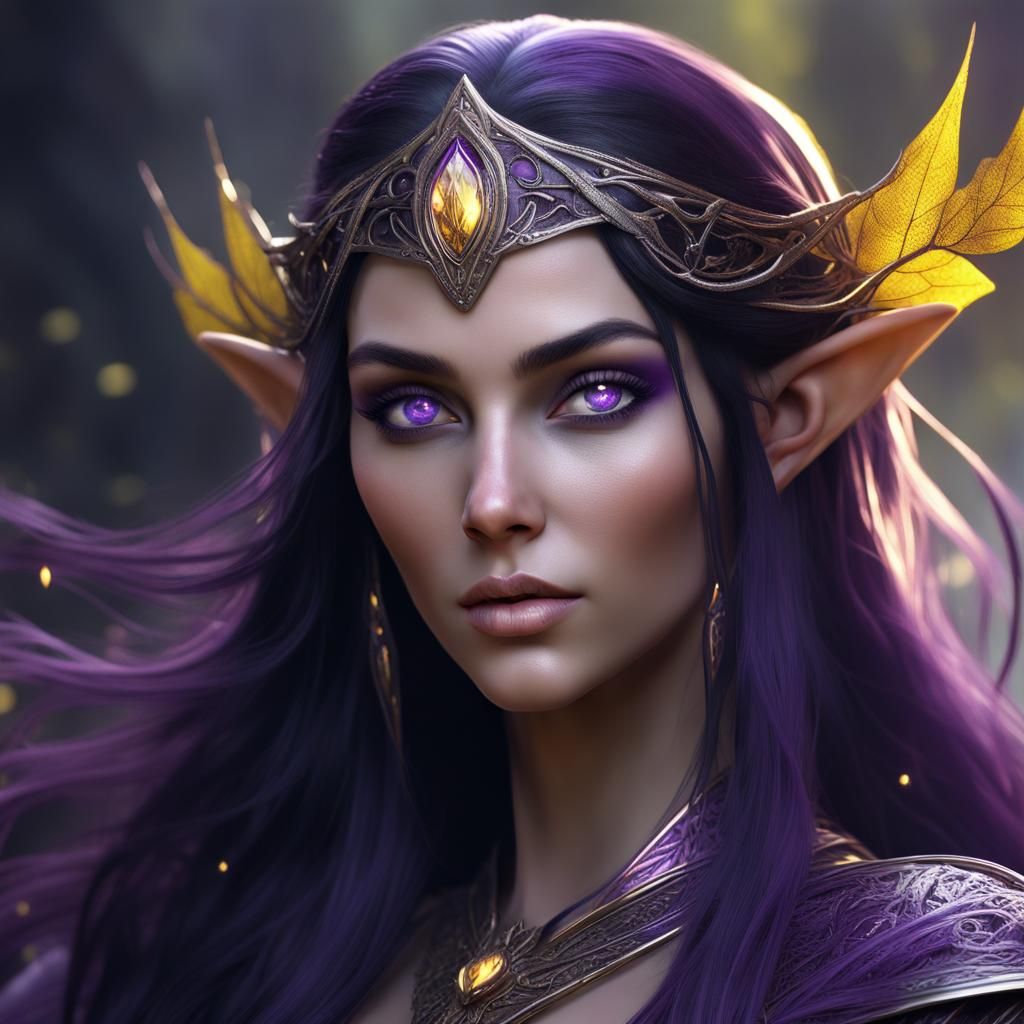 Elven Princess: Dark Fantasy Concept Art