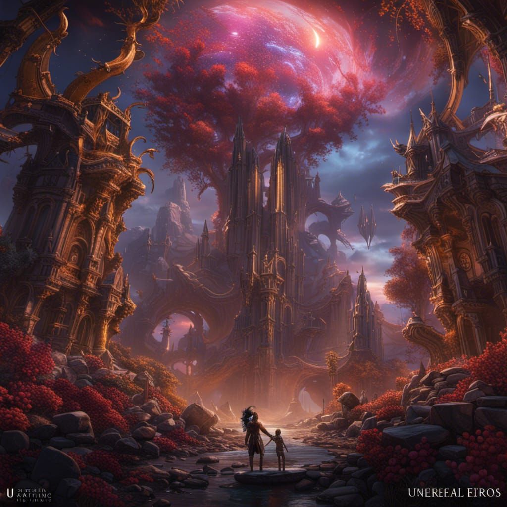 Gaia and Eros Unite in Fantasy Concept Art