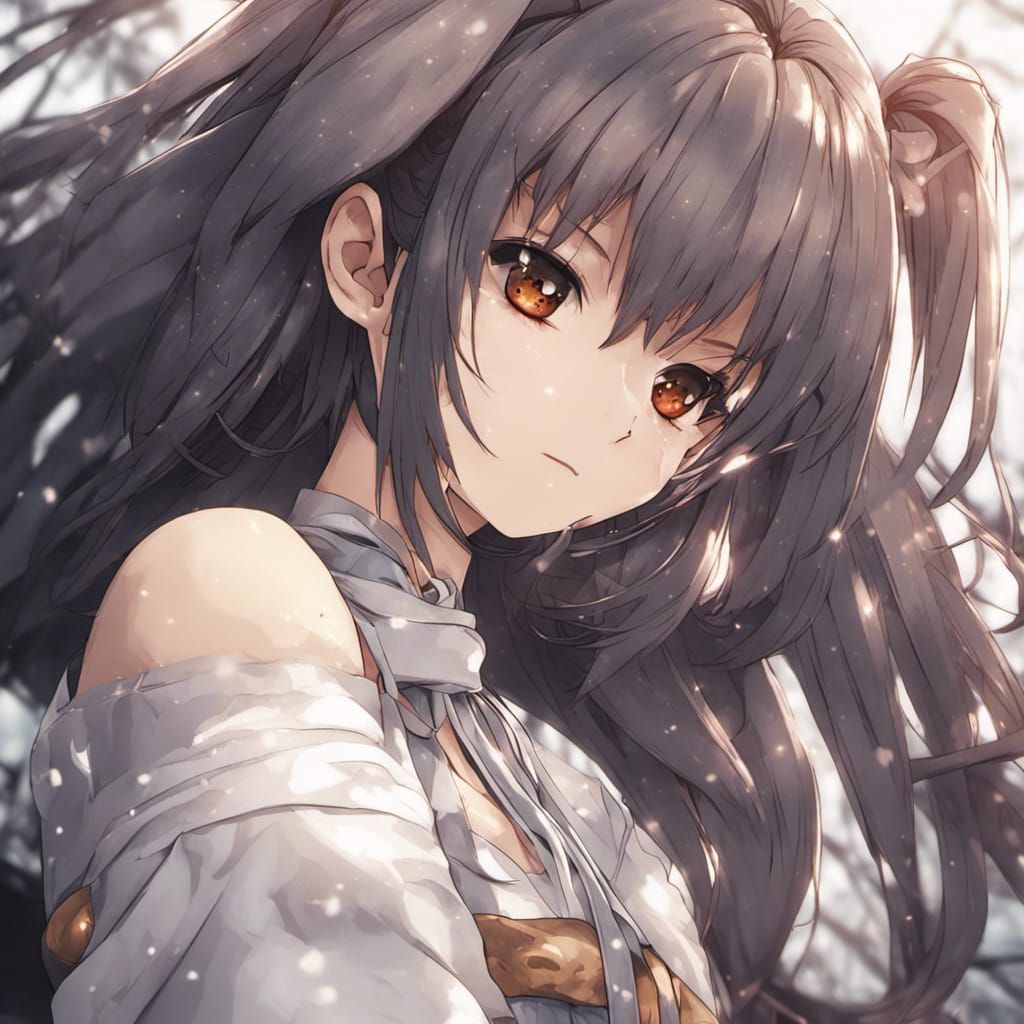 Hyperrealistic Anime Girl in HDR