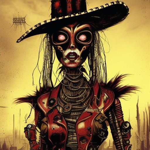 Cyborg Cowgirl Outlaw in Space Western Style