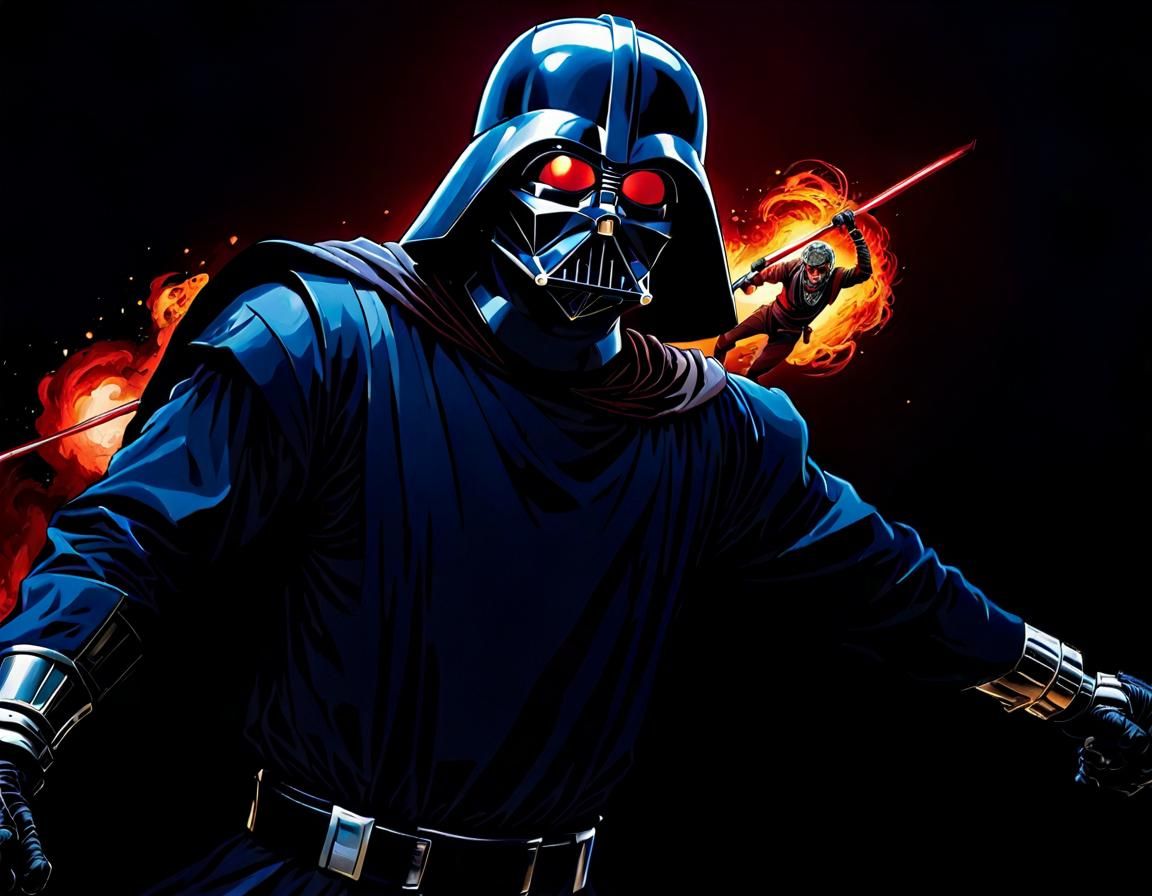 Epic Manga Battle: Armored Villain vs. Demon