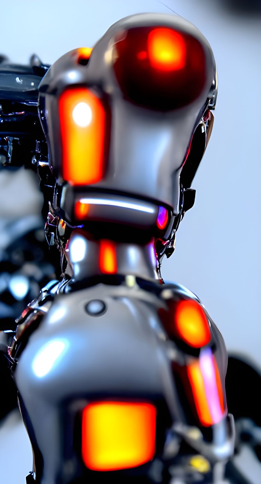 Cyberpunk Robot Droid in Ultra HD