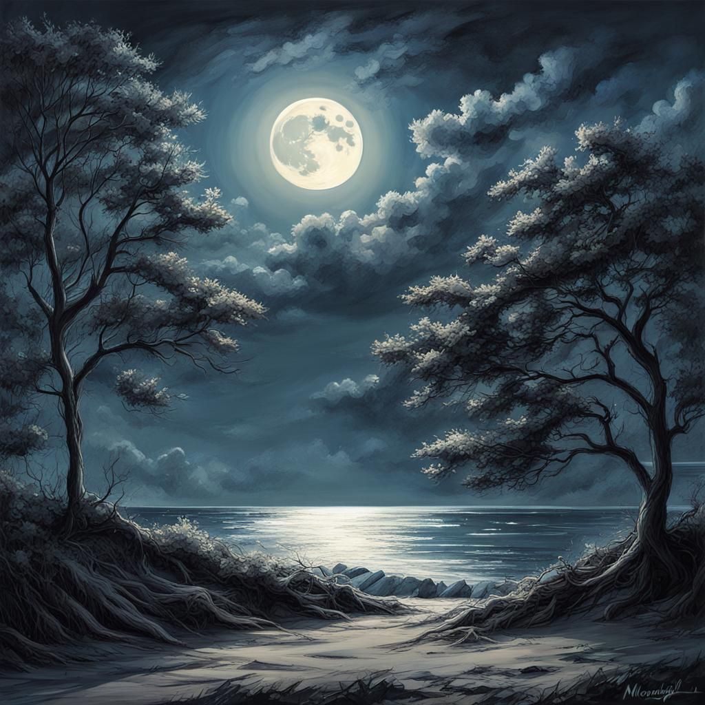 Ethereal Moonlight AI Image