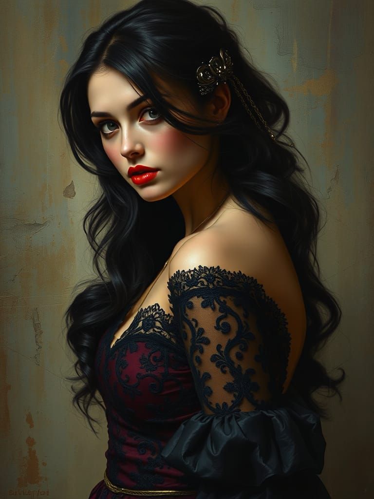 Idealized Naturalism: Dark Lace and Raven Hair