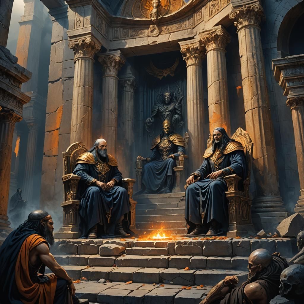 Greek Underworld Judges Condemn a Soul