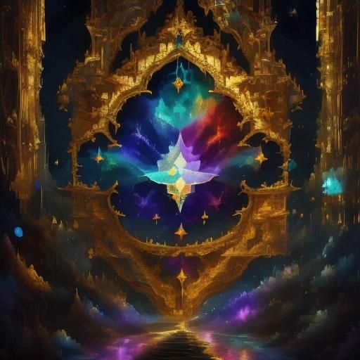 Bioluminescent Stained Glass Lamp with Crystal Effects