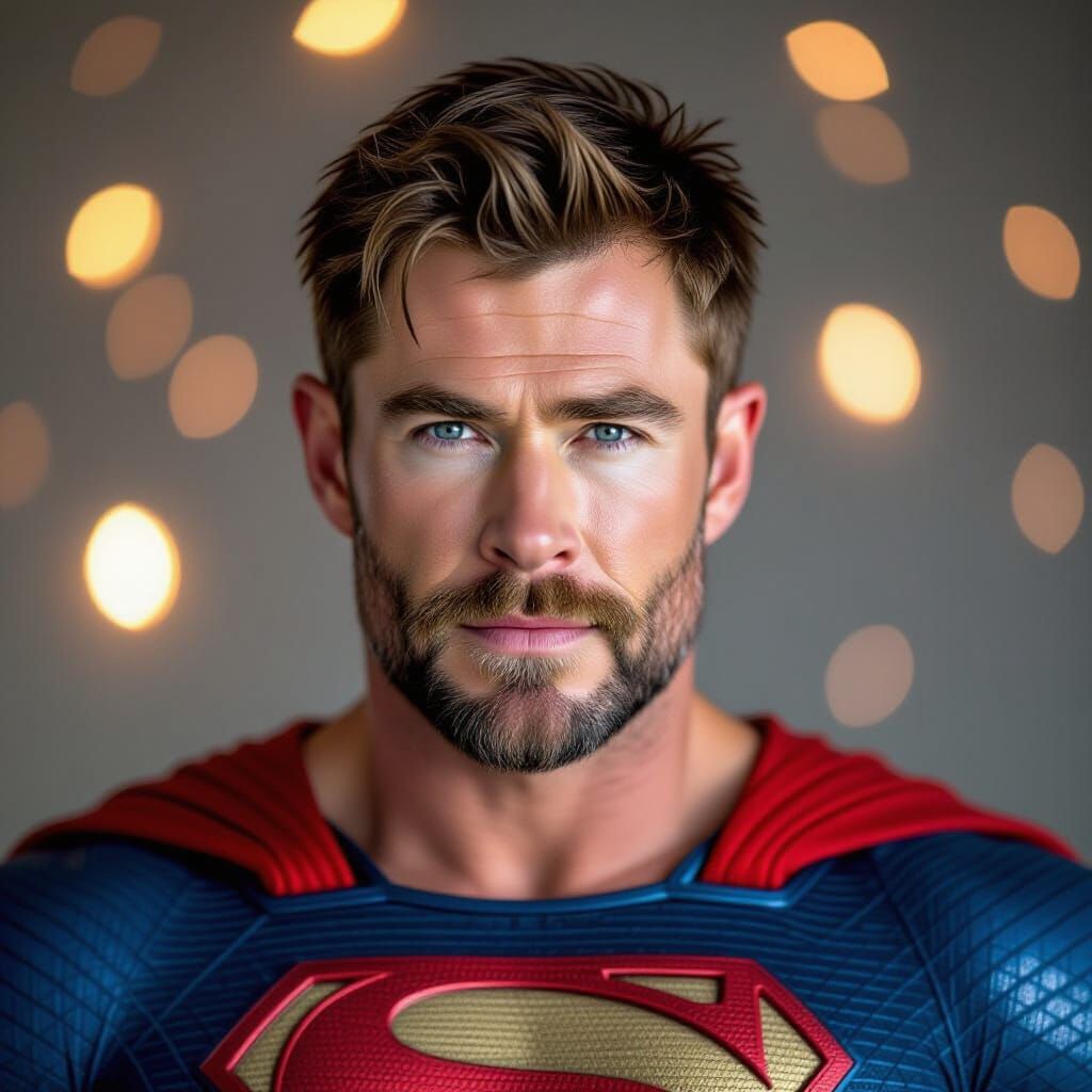 Confident Superhero Portrait in Vibrant Colors