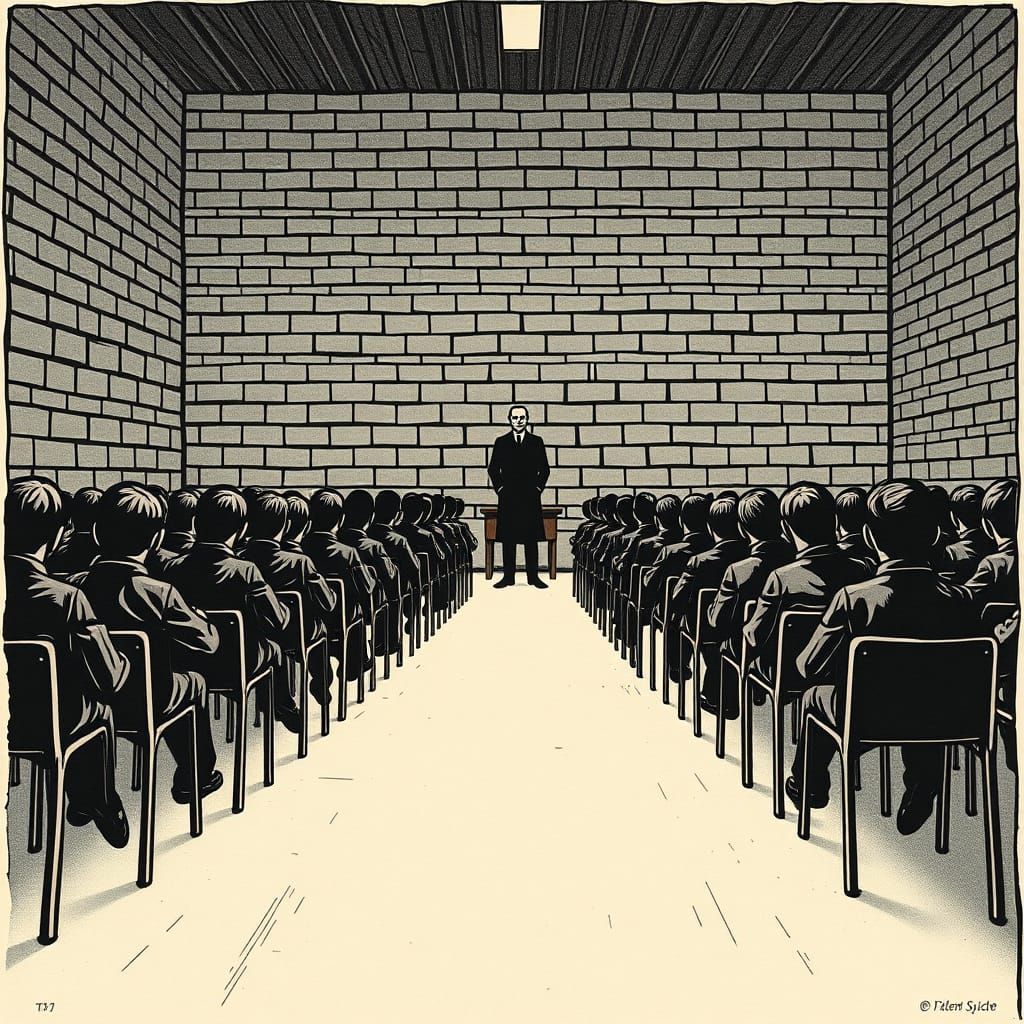 Conformity in Education: Faceless Students in Stark Classroo...