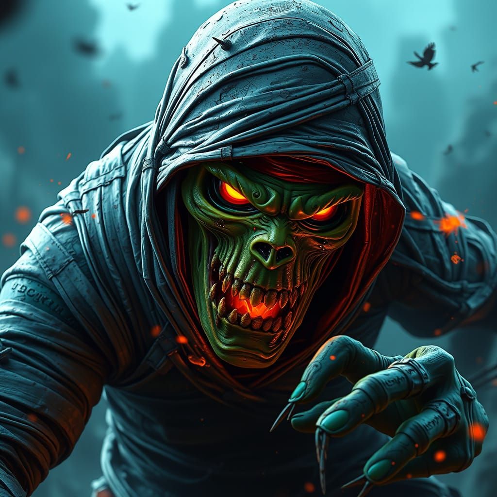 Surreal Day of the Dead Mummy Hulk Collides in Fantastical A...