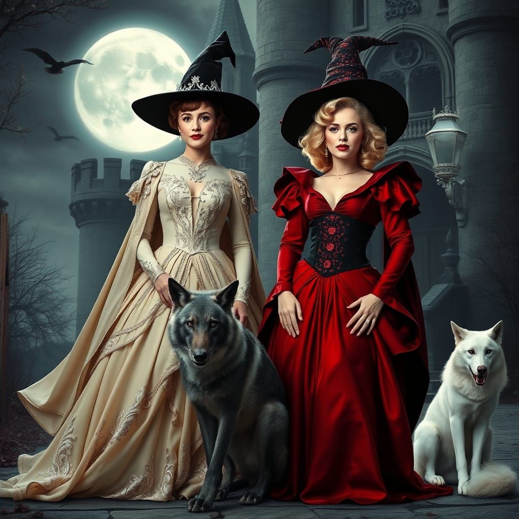 Audrey and Marilyn: Silver Screen Sirens as Witches