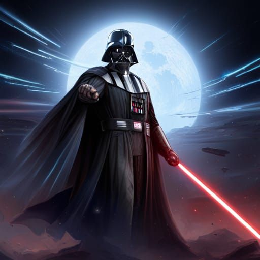 Darth Vader Unleashes Force Lightning