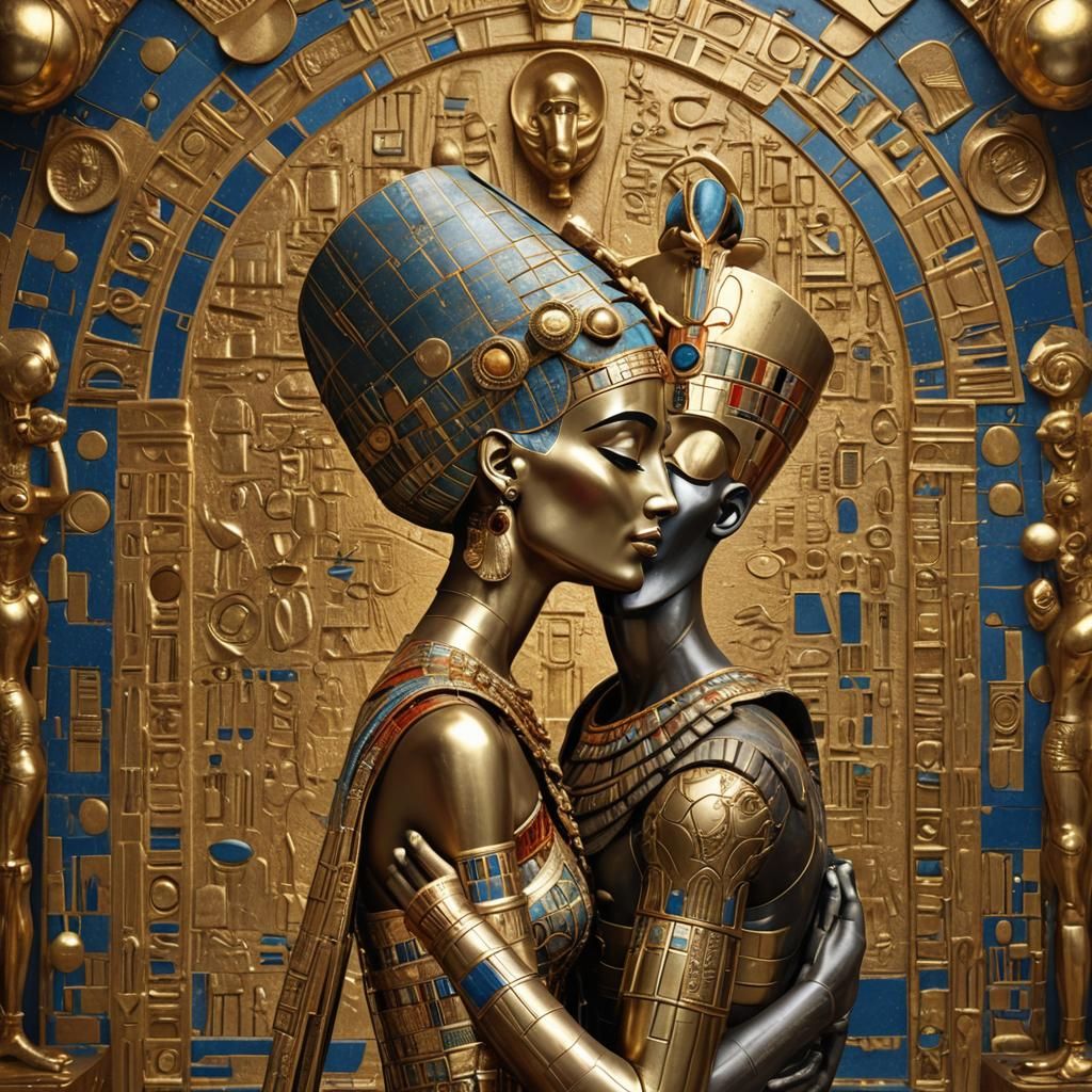 The Kiss - Nefertiti and Akhenaten