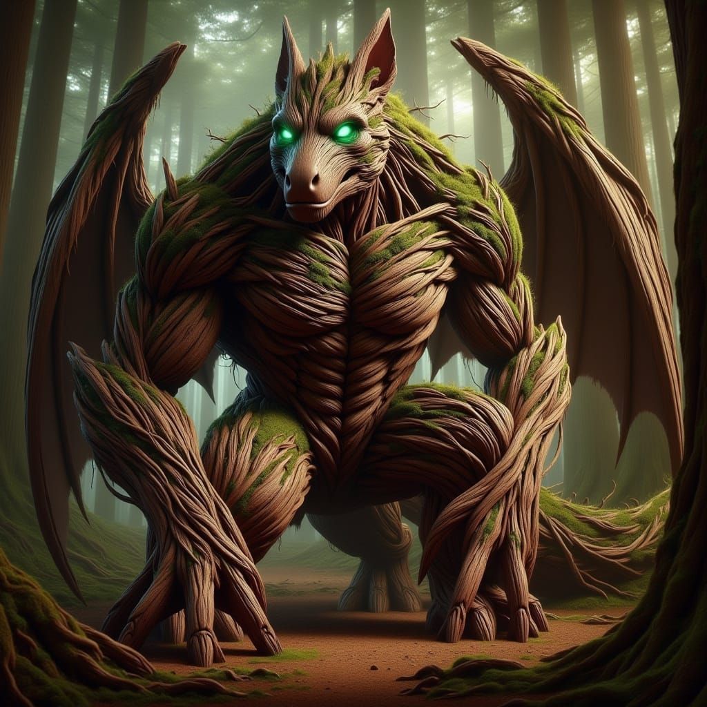 Dragon Fox Hybrid in Hyperrealistic Cyberpunk Aesthetic