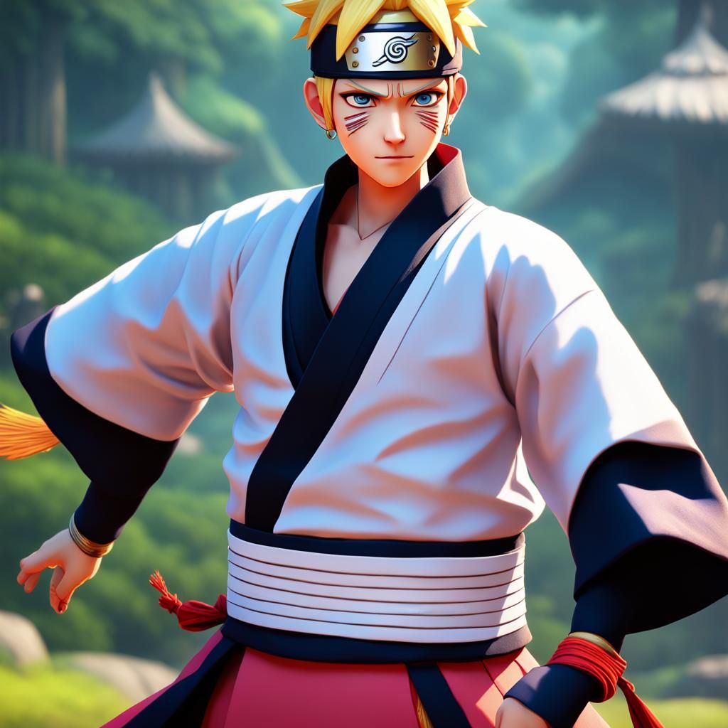 Boruto in Betawi Costume: 3D Digital Art