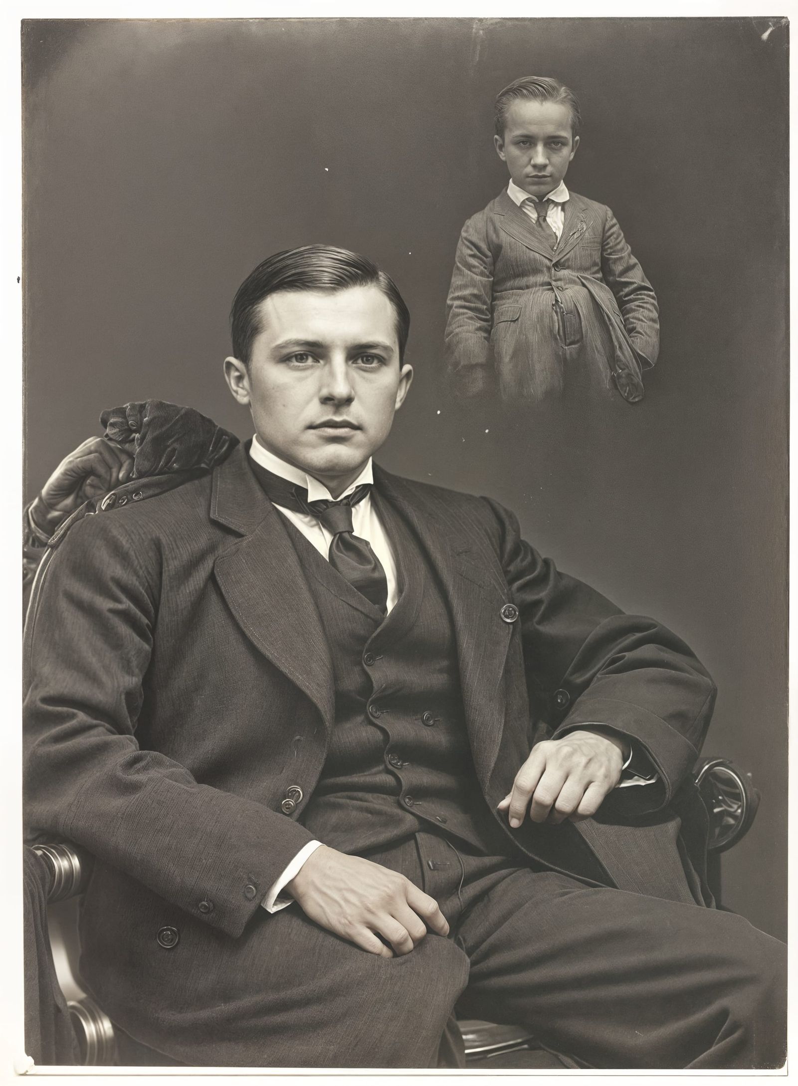 Elegant Gentleman in Sepia Tones