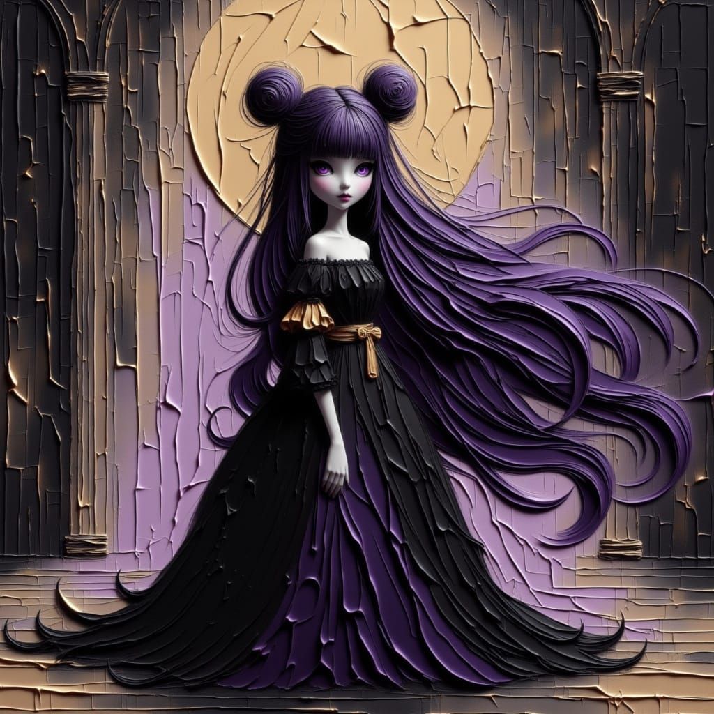 Enchanting Witch Aurora in Dark Fantasy Concept Art