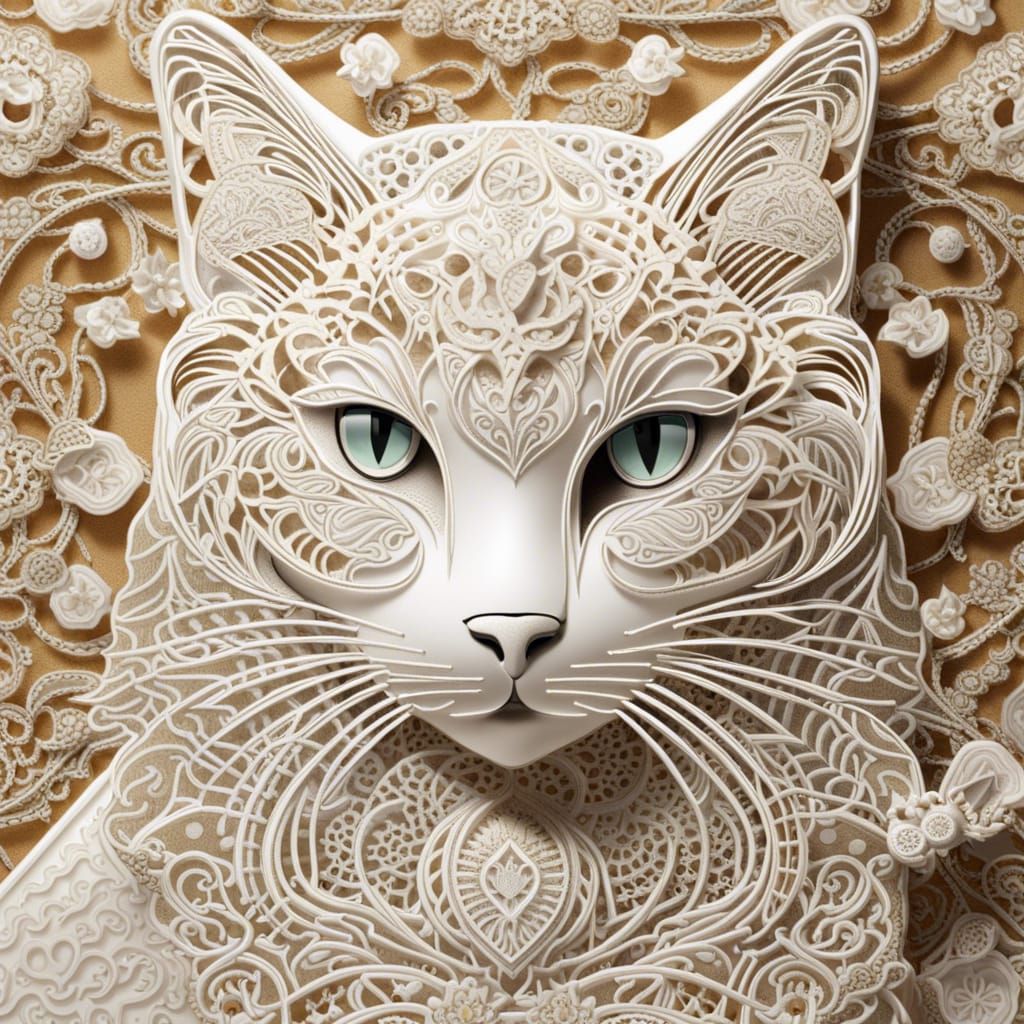 Artful Lace cat