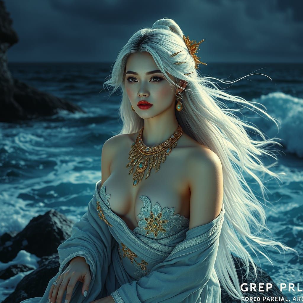 Mysterious Chinese Sorceress by Stormy Seas