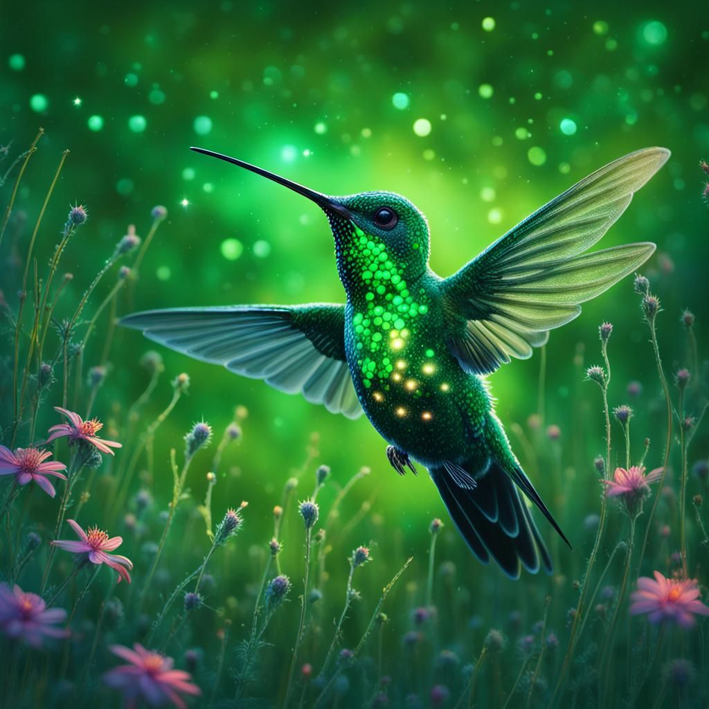 glowing sparkling neuron