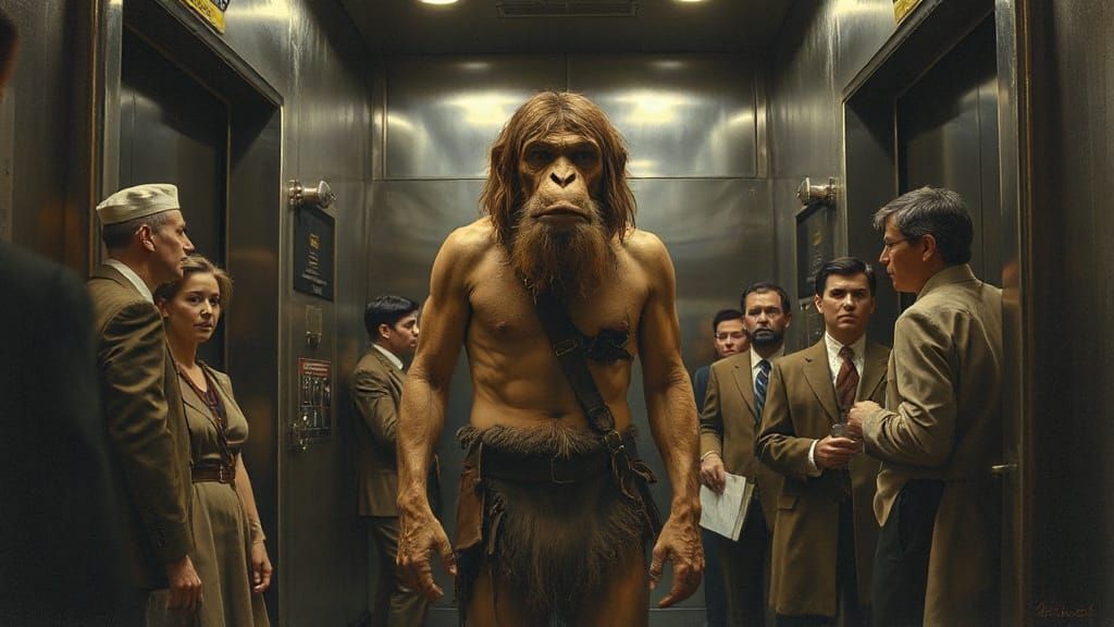 Say it again: The elevator etiquette of “modern” people leav...