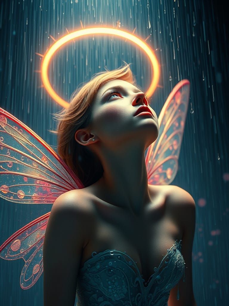 Celestial Fairy in Ethereal Galaxy