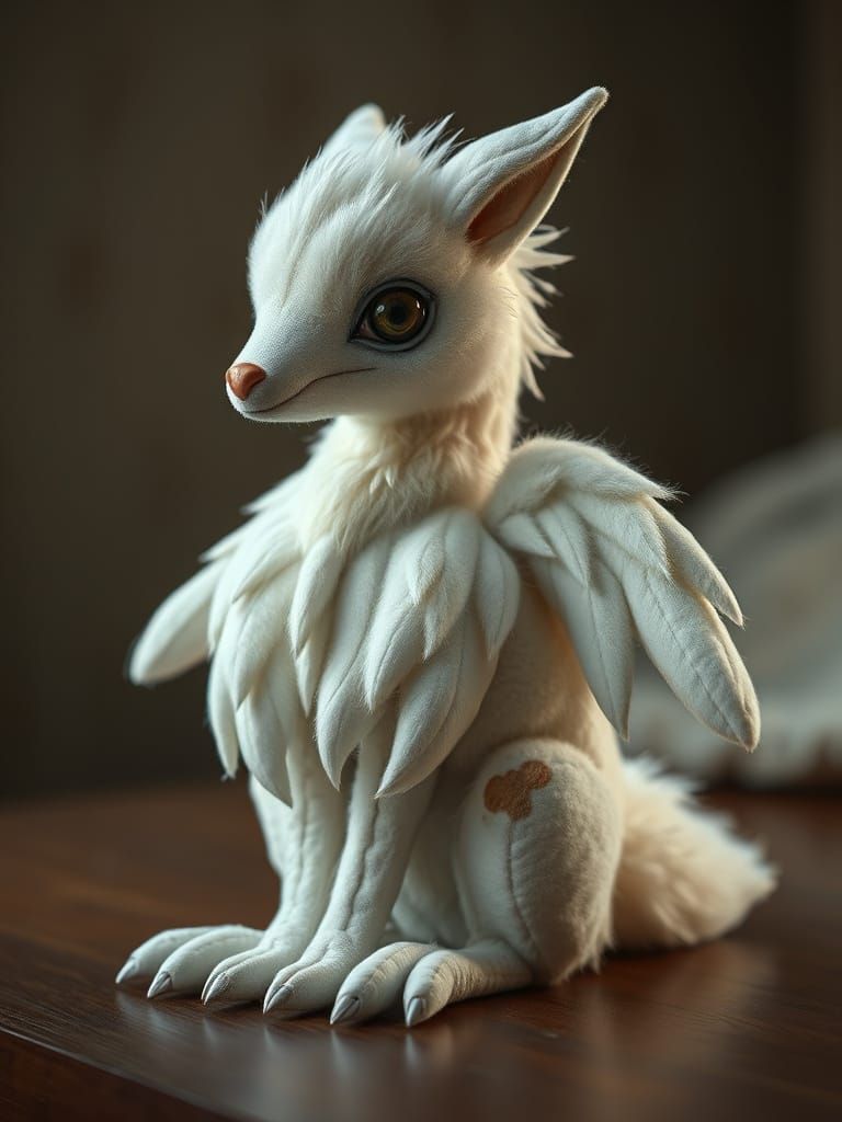 Realistic Plush Toy of Mythical Simurgh