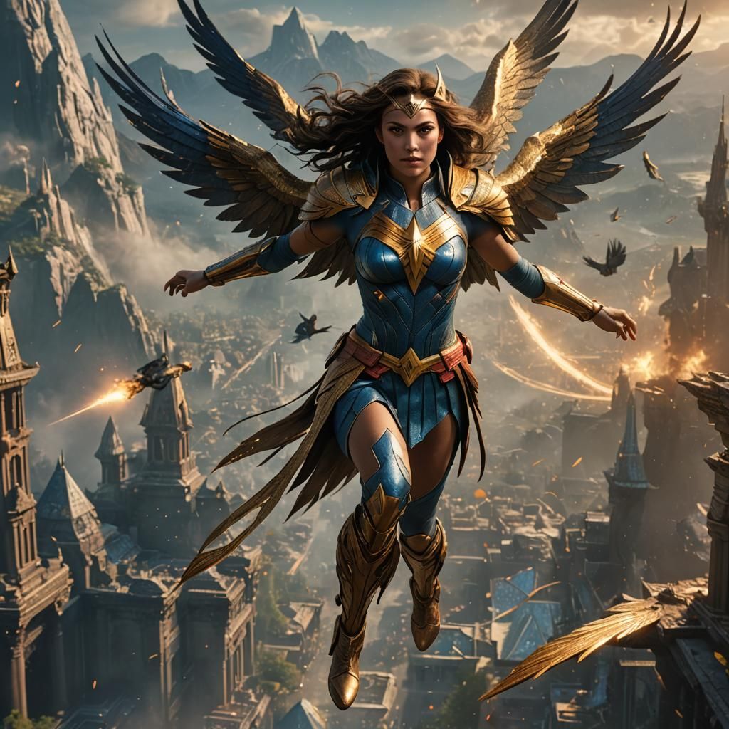 Dawnstar in Flight: Fantasy Concept Art